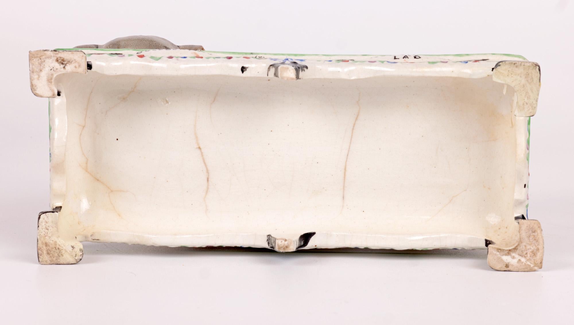 Obadiah Sherratt Grupo de cerámica de Staffordshire para cebo de toro en venta 5
