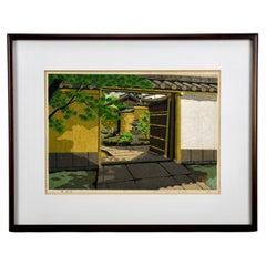 «Ōbai-in, Daitoku-ji» — Masao Ido, 1990. Grabado en madera de edición limitada, n.º 153/180