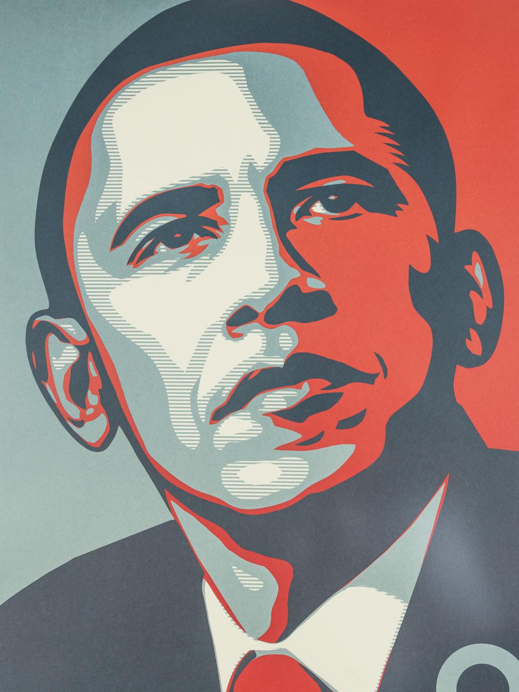 Obama „Hope“ Wahlplakat 2008 Hirte Fairey im Zustand „Gut“ im Angebot in Neuss, NW