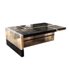 "Obbiettivo" Coffee Table with Bronze