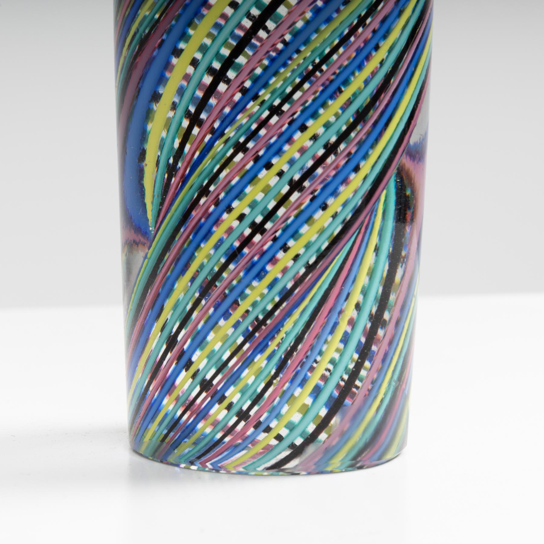 20th Century Murano Glass obelisk by Paolo Venini, Venini Murano Italy For Sale