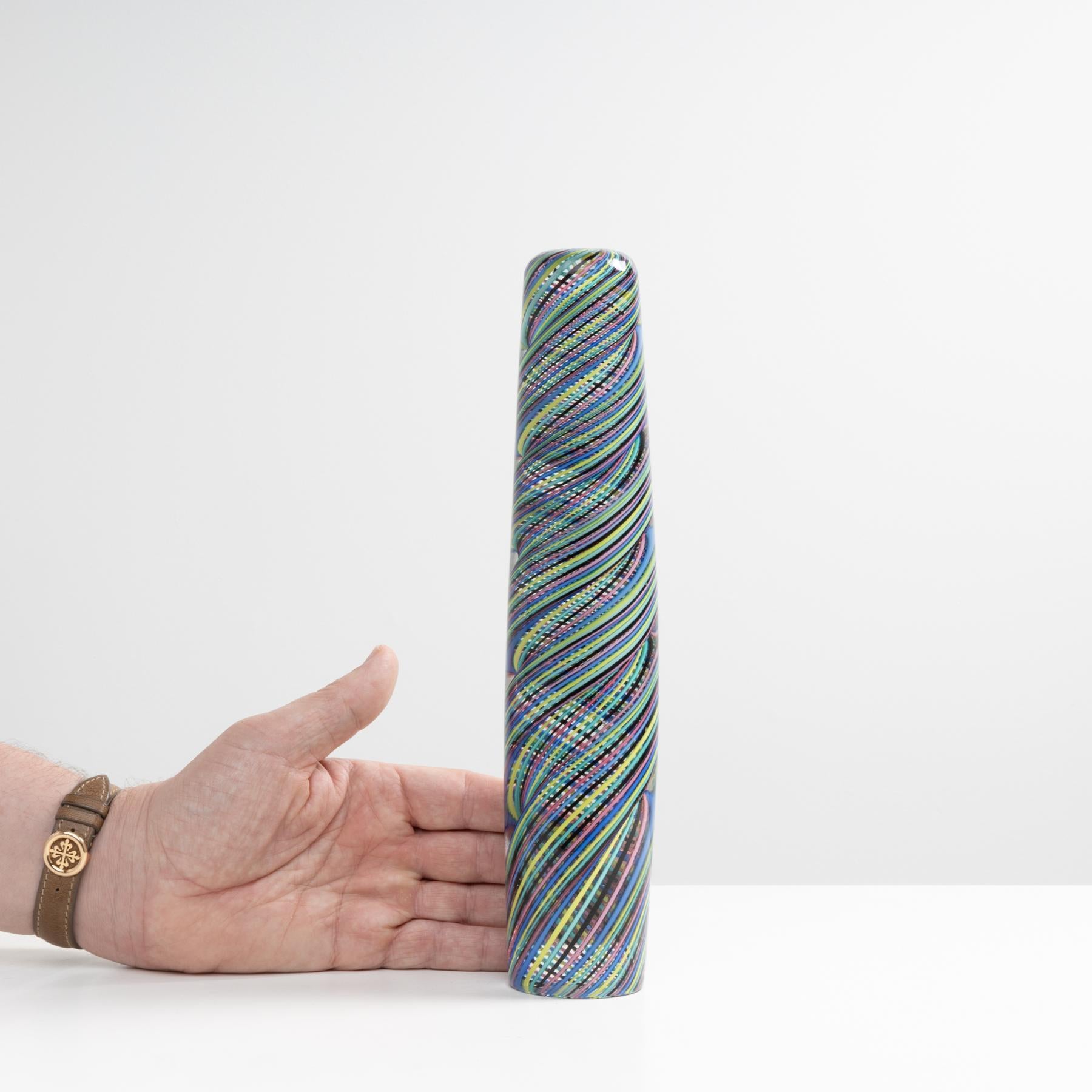 Blown Glass Murano Glass obelisk by Paolo Venini, Venini Murano Italy For Sale