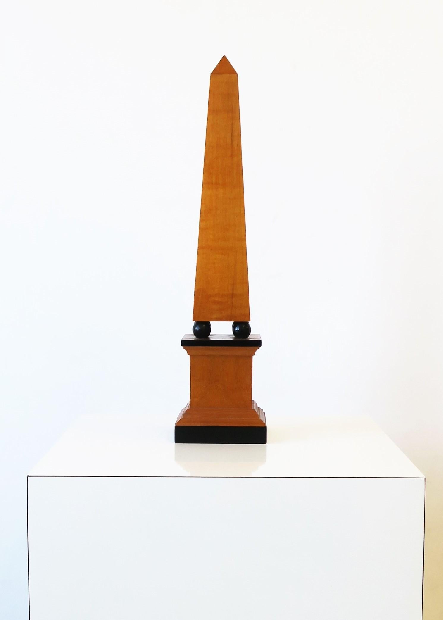 Modern Obelisk in Black and Brown