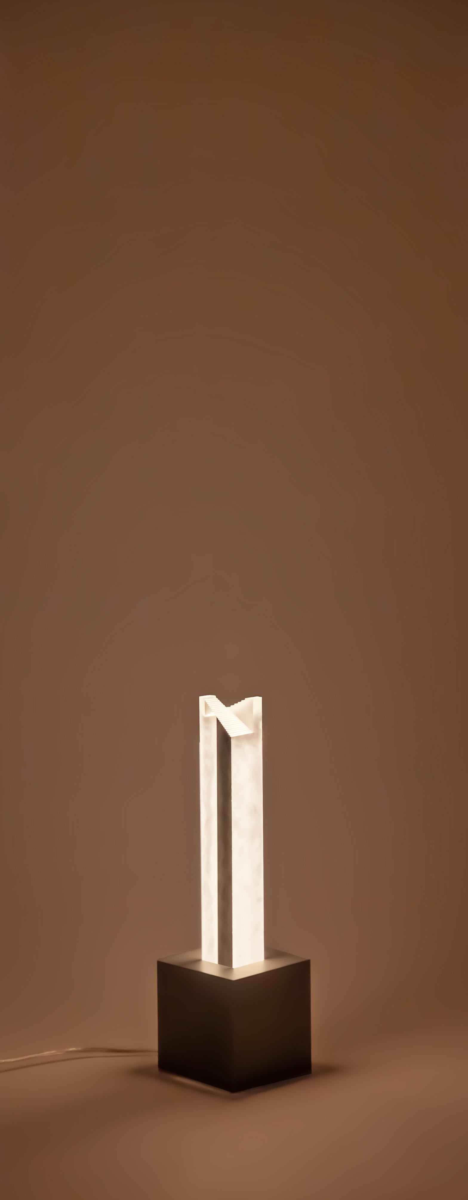 Obelisk I Floor Lamp by Yonathan Moore, Represented by Tuleste Factory In New Condition For Sale In New York, NY