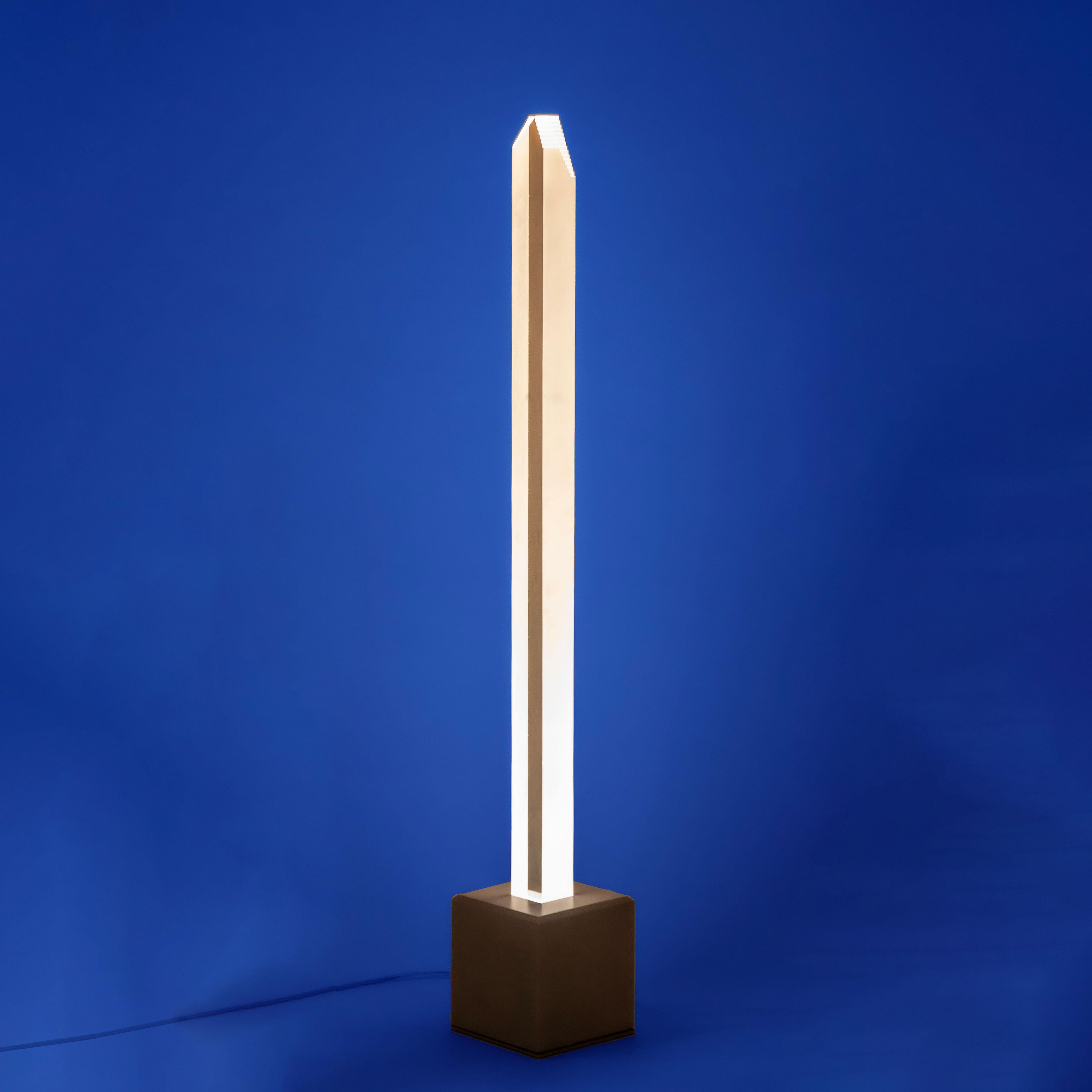 Obelisk III Floor Lamp by Yonathan Moore, Represented by Tuleste Factory For Sale 1