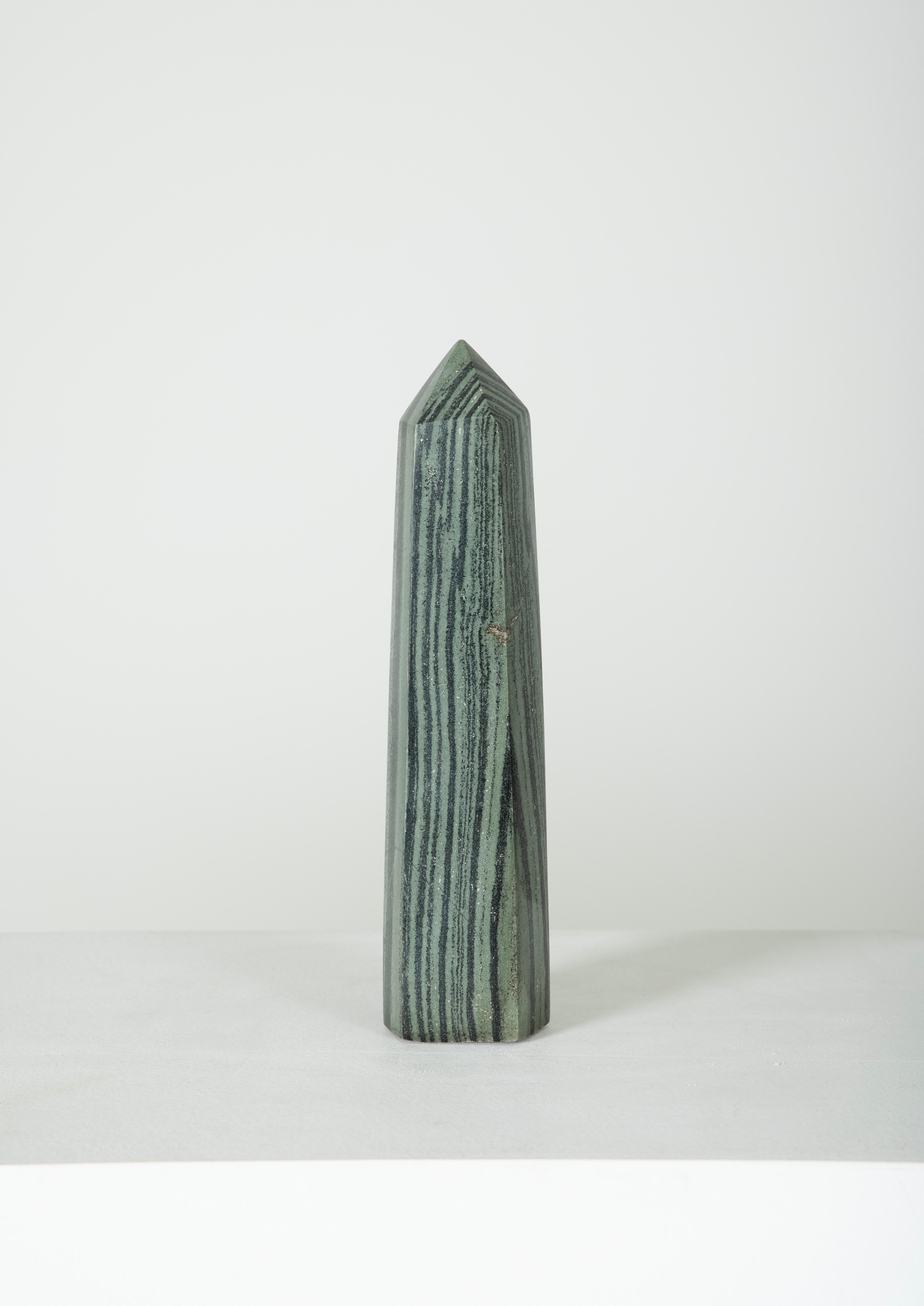 Late 20th Century Obelisk Kambaba Striped