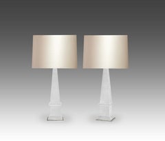 Obelisk Rock Crystal Lamps by Phoenix