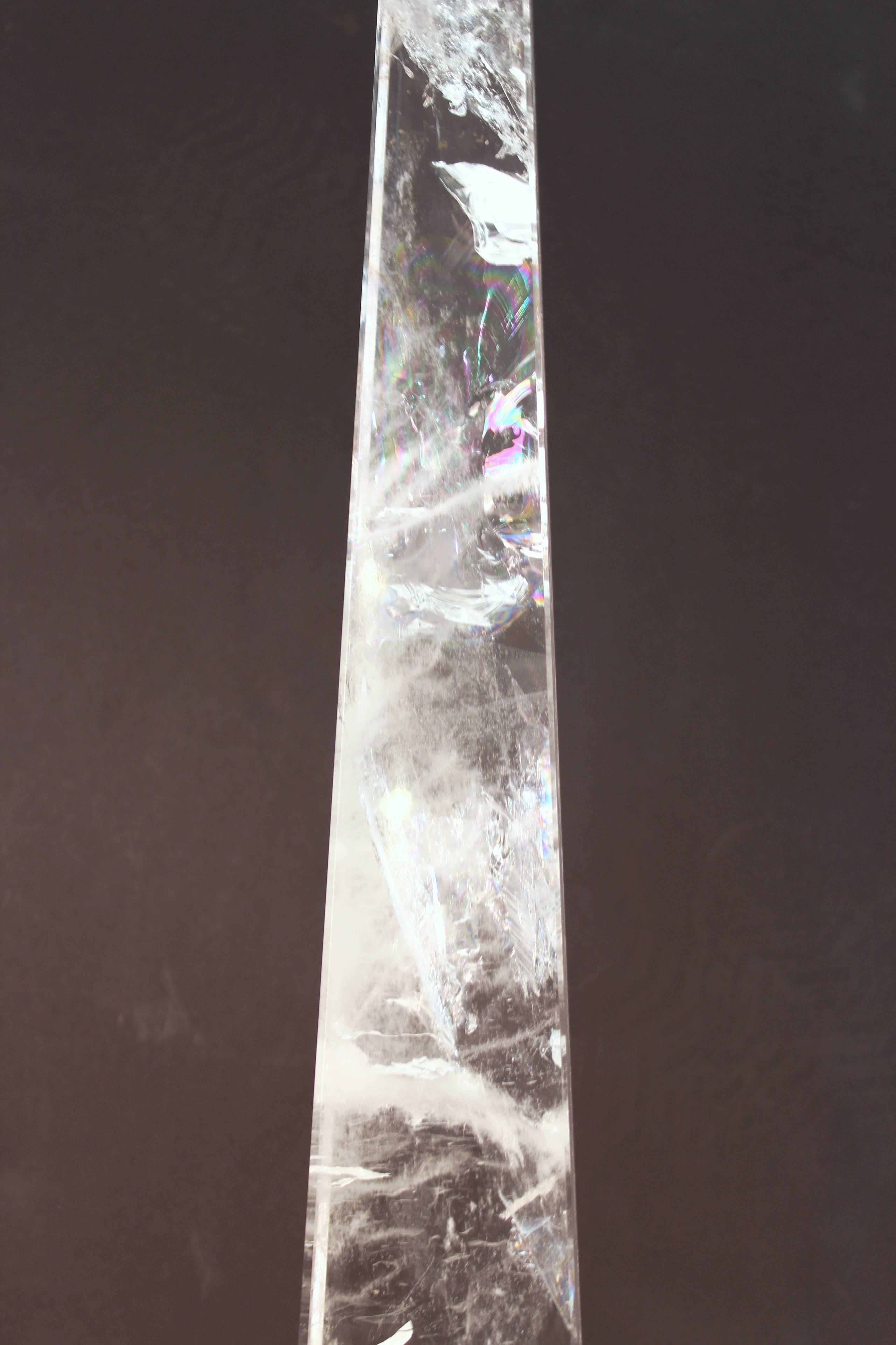 Obelisks in Clear Hand Polished Rock Crystal 1