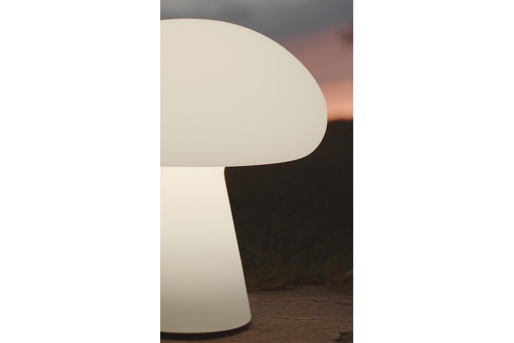 Contemporary Obello Table Lamp, Frosted Glass For Sale