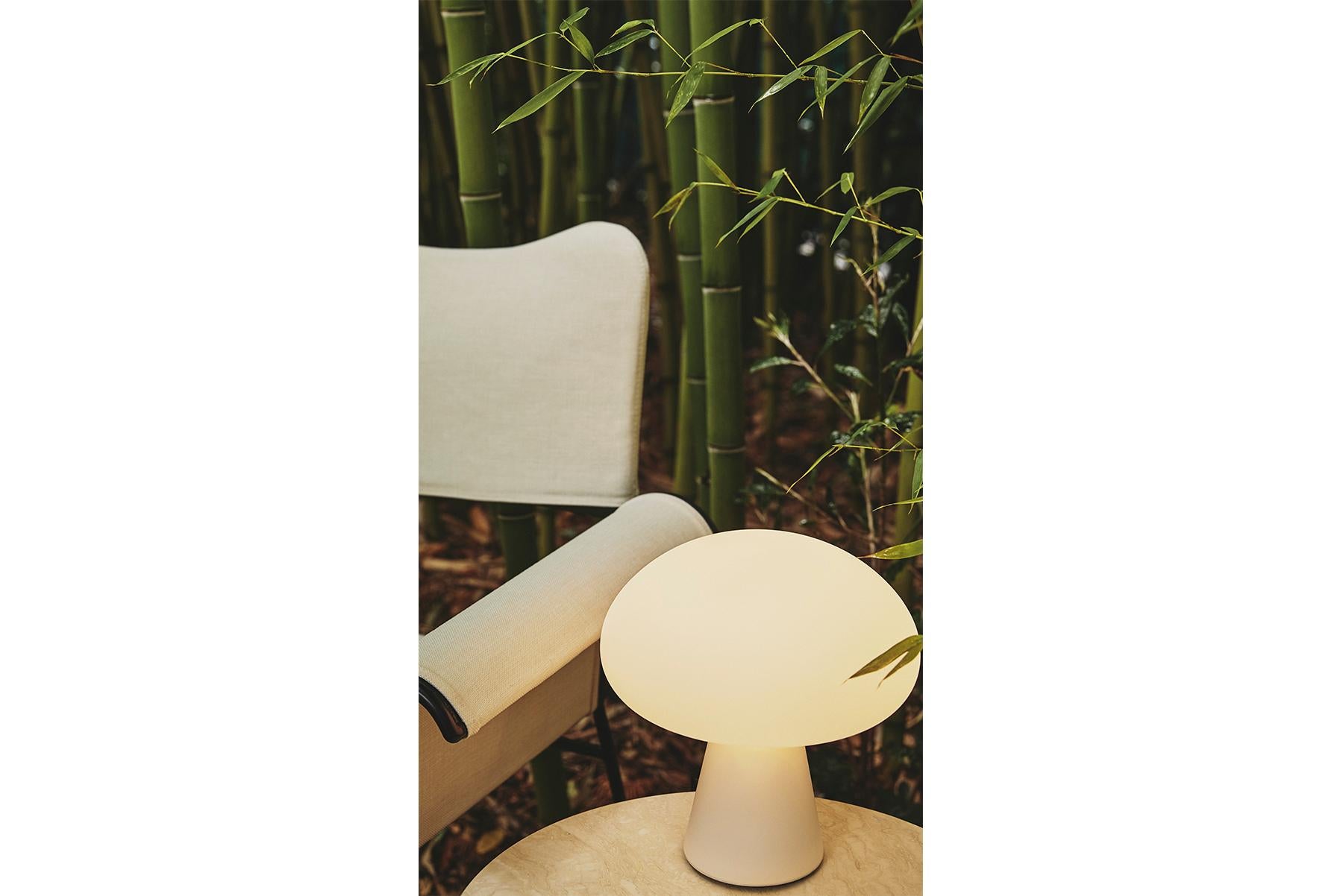 Obello Table Lamp, Frosted Glass For Sale 1