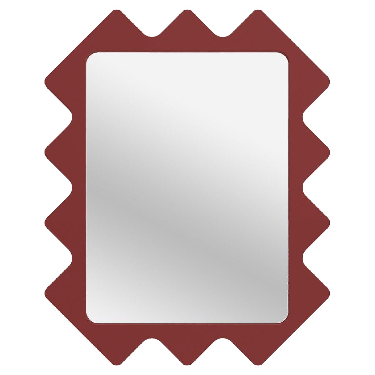 Oberig 43 – Small Sunburst Mirror – Spiked Frame Mirror by Oitoproducts For Sale
