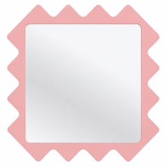 Oberig 44 Architectural Wall Mirror with Spiked Custom Color Frame, oitoproducts