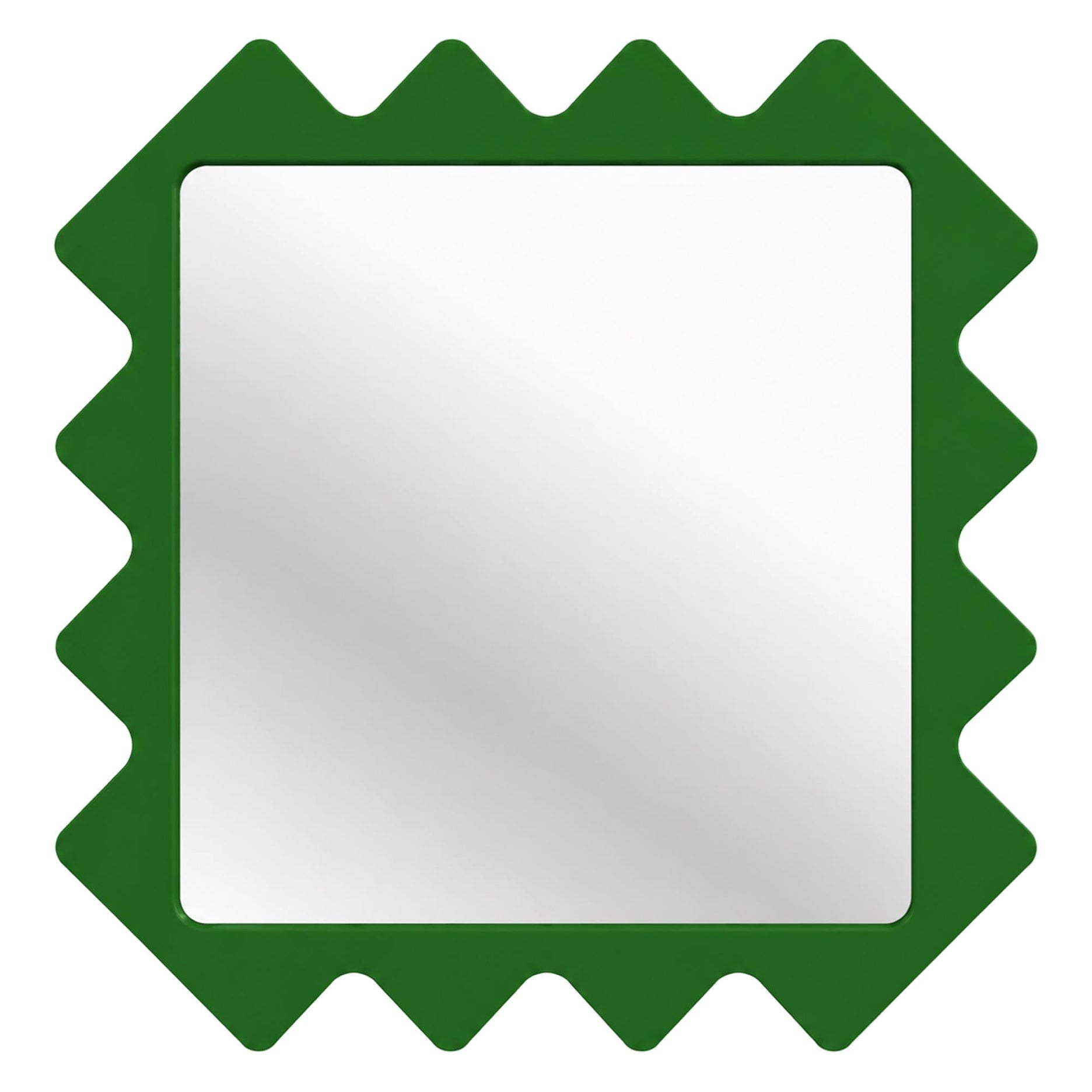 Oberig 44 Heritage Inspired Wall Mirror in Green Custom Finish by oitoproducts