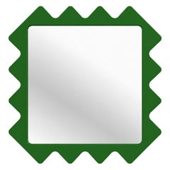 Espejo de pared Oberig 44, de inspiración clásica, en acabado verde personalizado, de oitoproducts