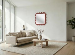 Oberig 44 – Miroir mural sculptural beige « Sunburst » – Inspiré du patrimoine ukrainien