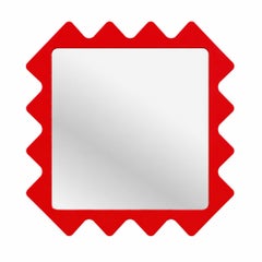 Specchio da parete Oberig 44 Modern Red, in colore RAL personalizzato, di oitoproducts