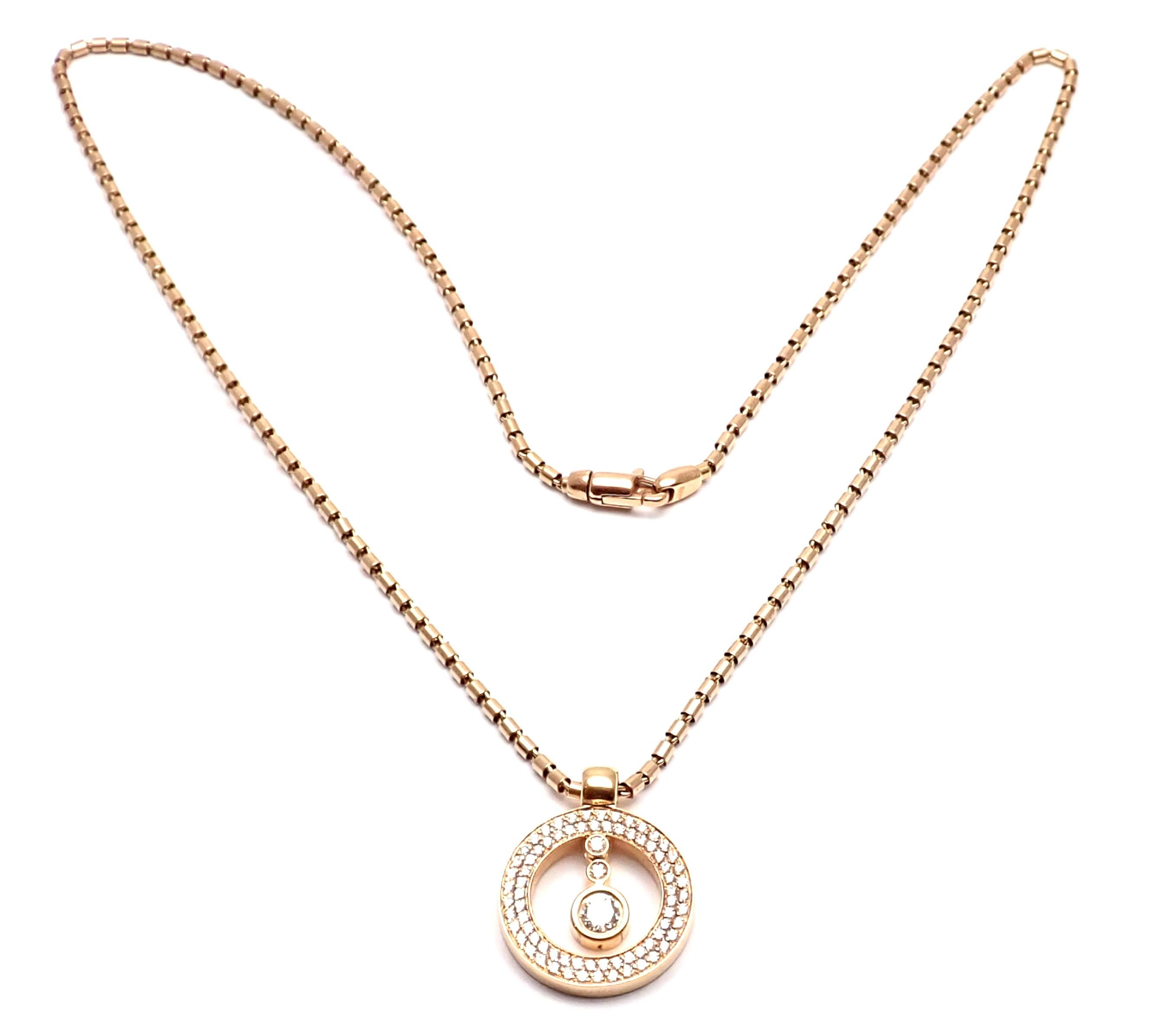 Roberto Coin Cento Diamond Ruby Rose Gold Pendant Necklace 5