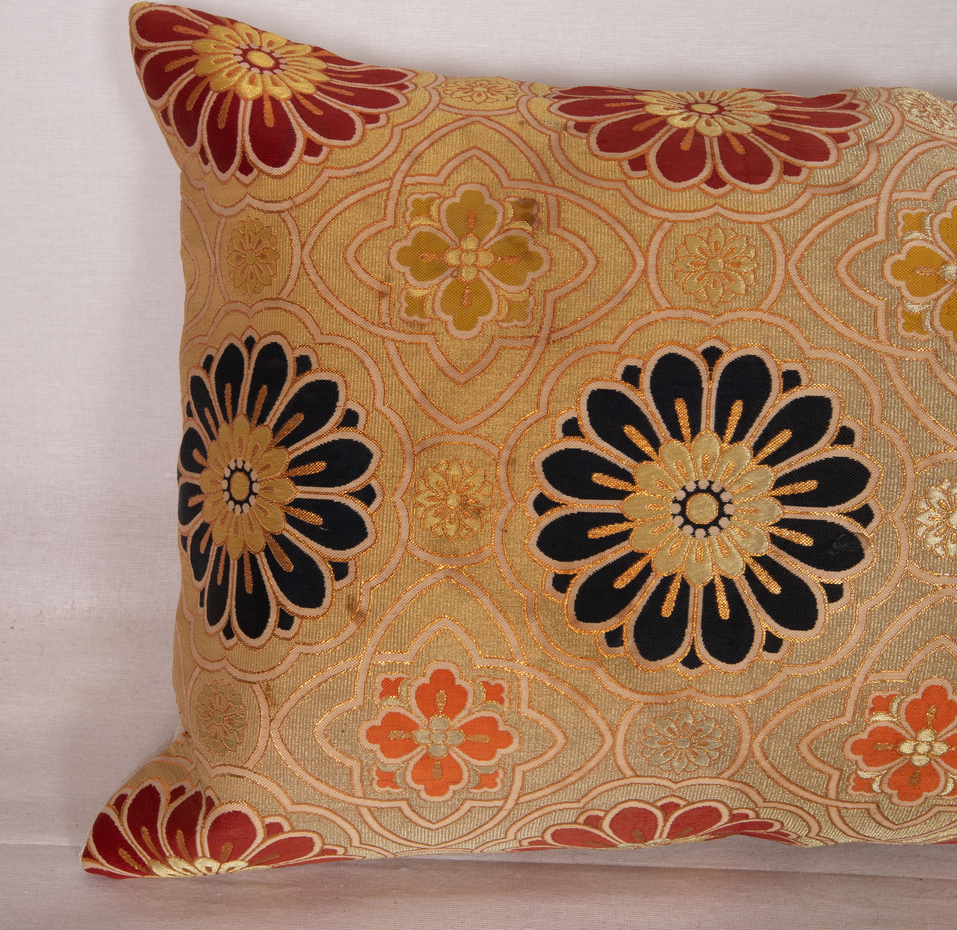 Japanese Obi Pillow Cover, Japan, Mid 20th C. For Sale