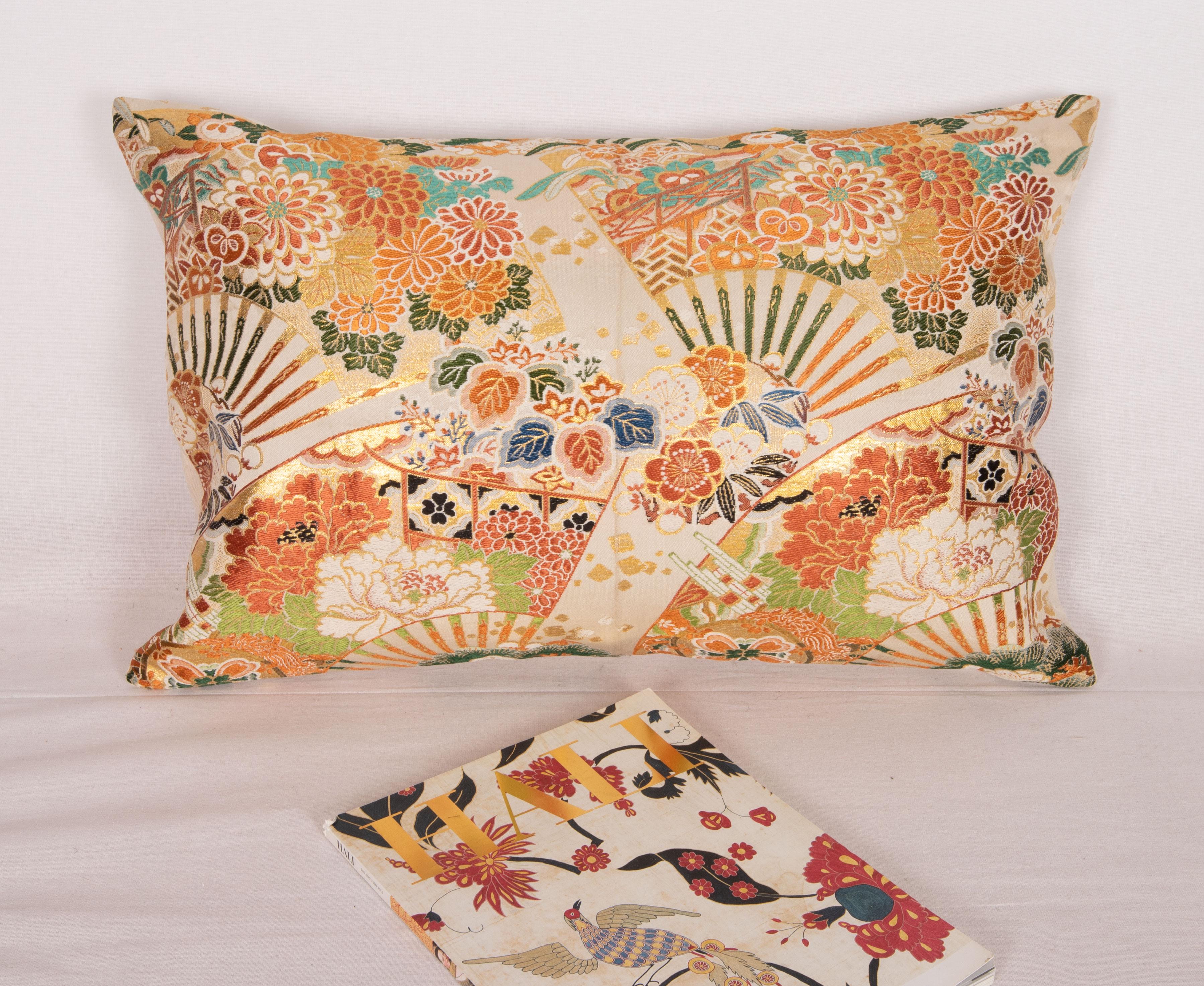 Japanese Obi Pillow Cover, Japan, Mid 20th C.