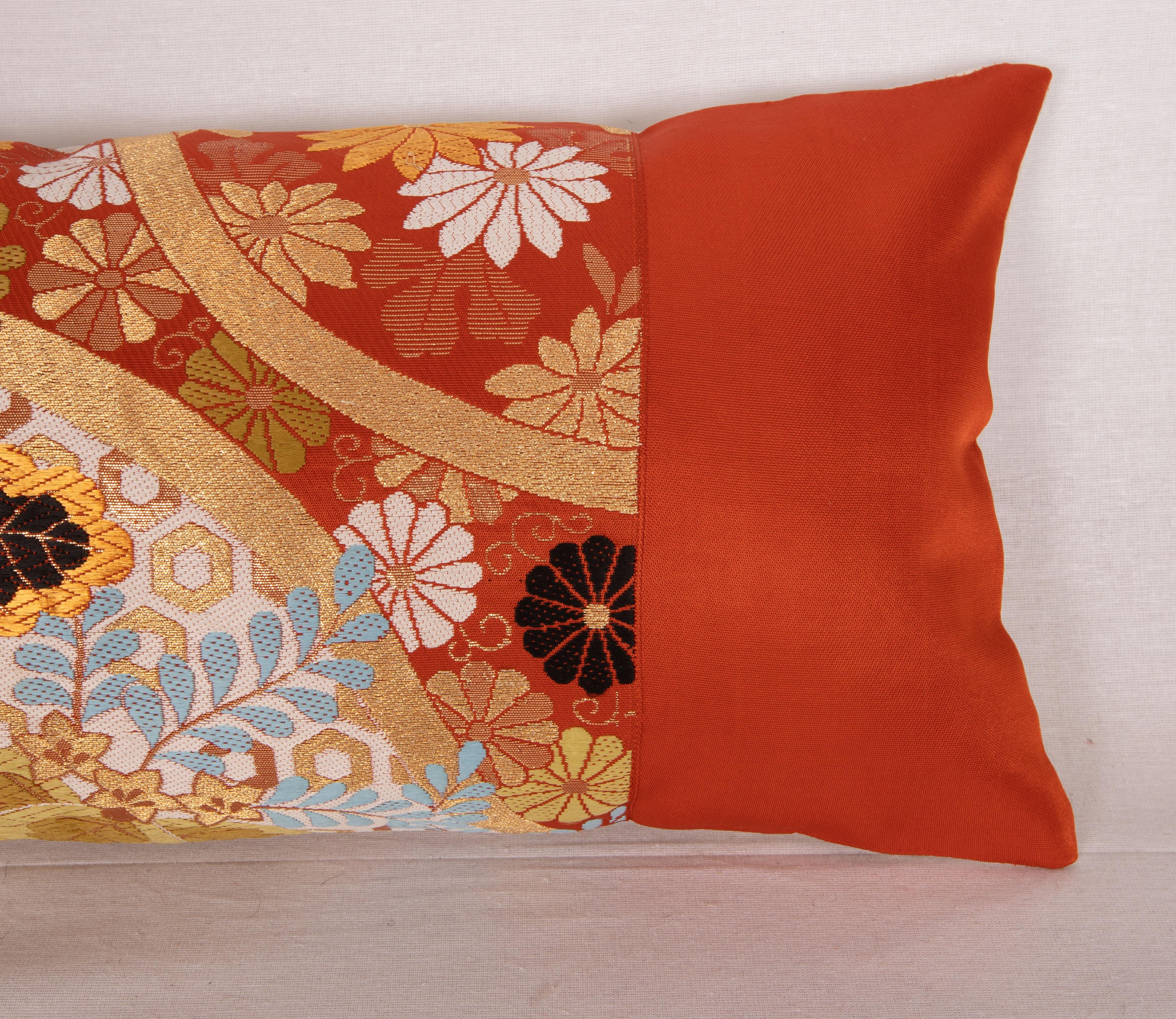 Japanese Obi Pillow Cover, Japan, Mid 20th C. For Sale