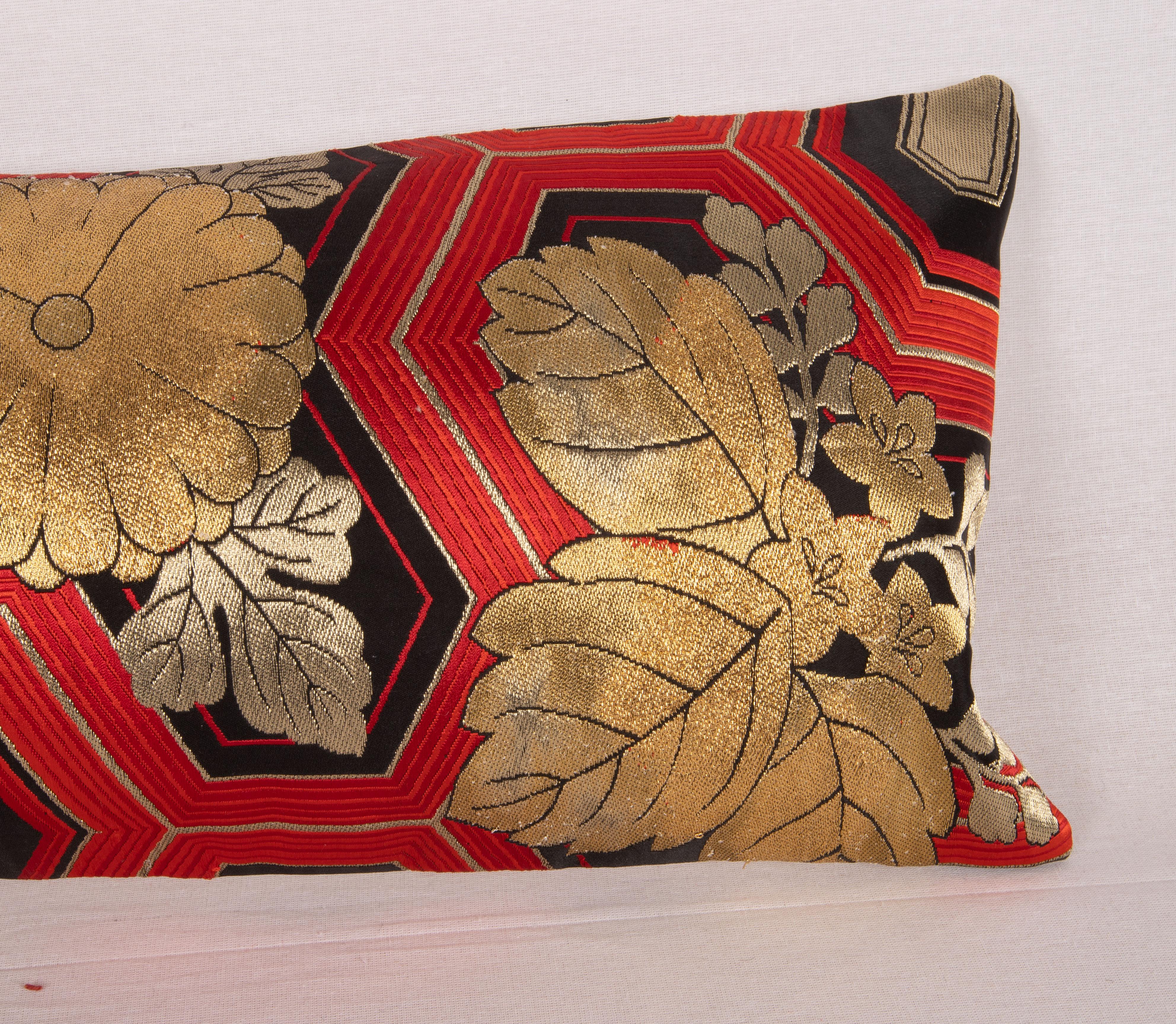 Japanese Obi Pillow Cover, Japan, Mid 20th C. For Sale