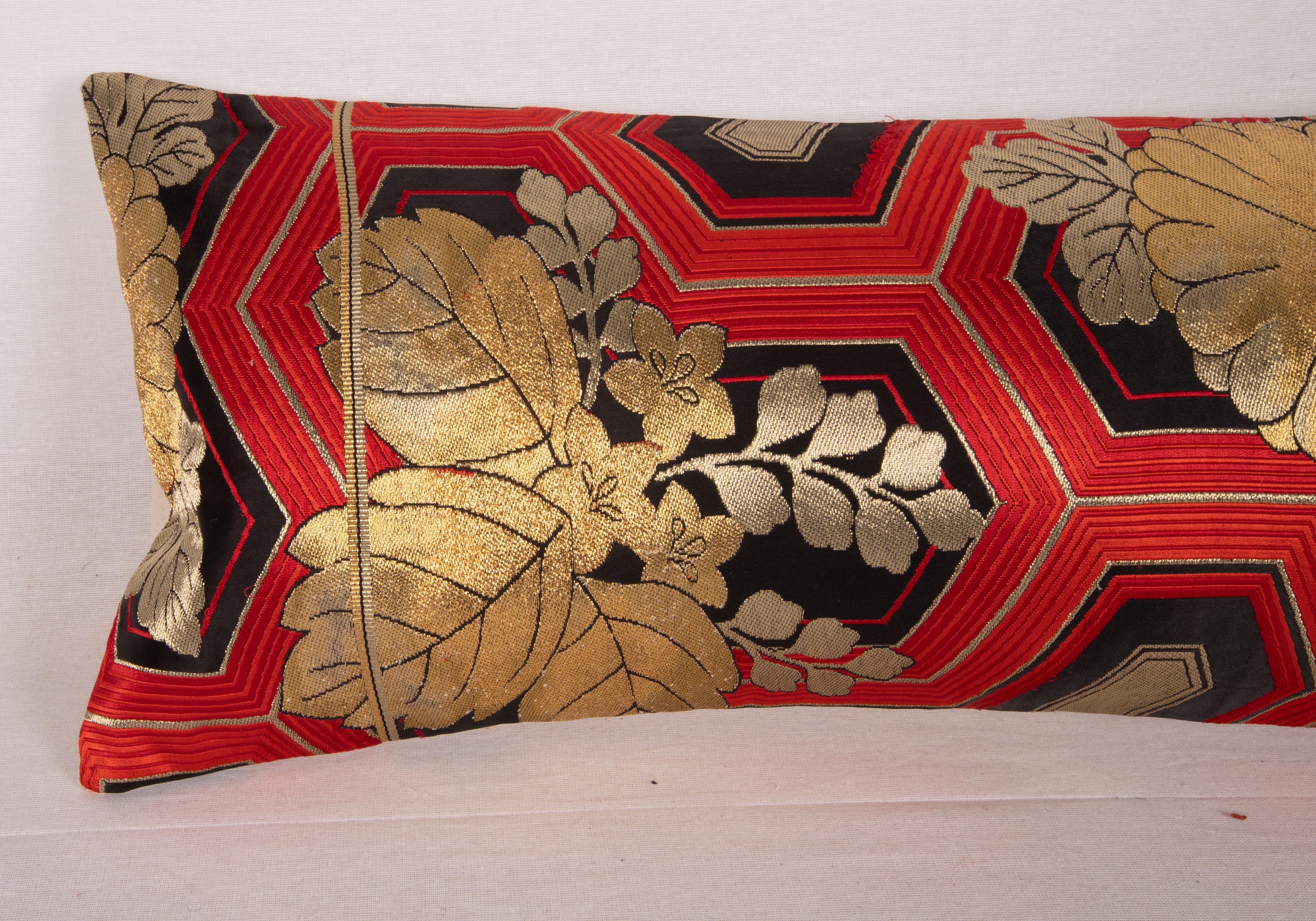 20th Century Obi Pillow Cover, Japan, Mid 20th C. For Sale
