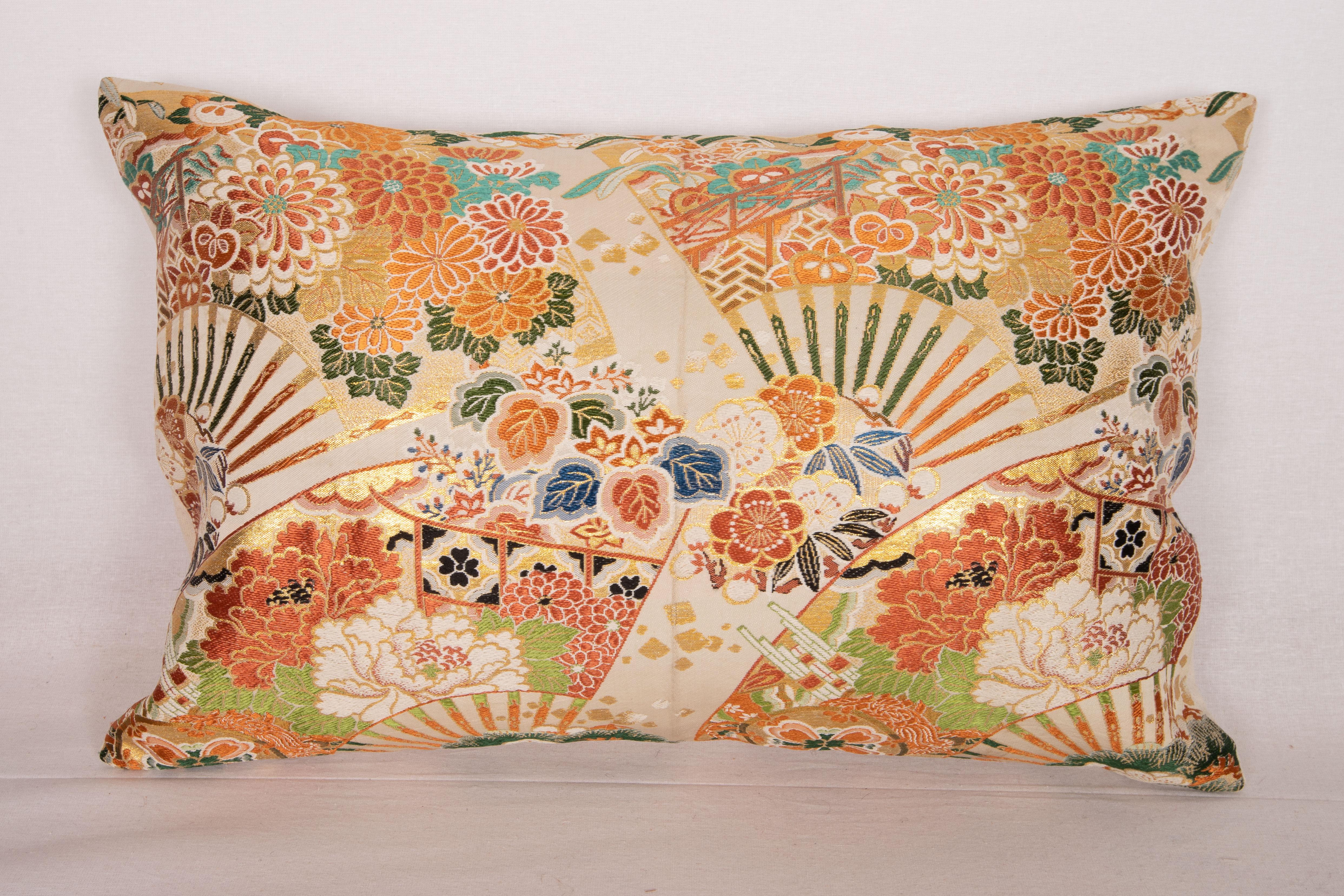 20th Century Obi Pillow Cover, Japan, Mid 20th C.