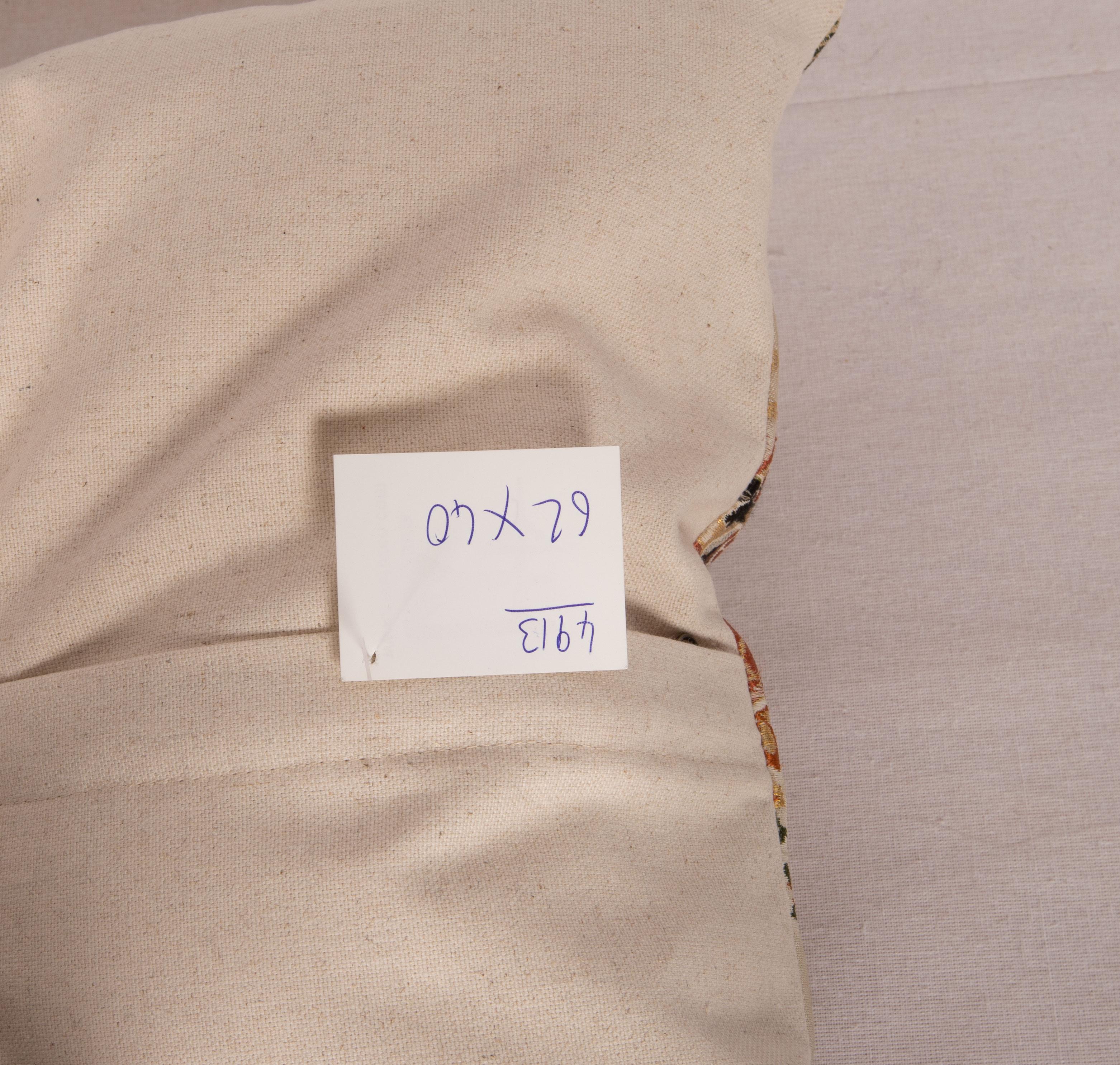 Silk Obi Pillow Cover, Japan, Mid 20th C.