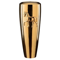 Obice Horse Gold Vase