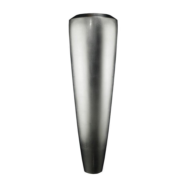 Obice Large Silver Vase For Sale at 1stDibs