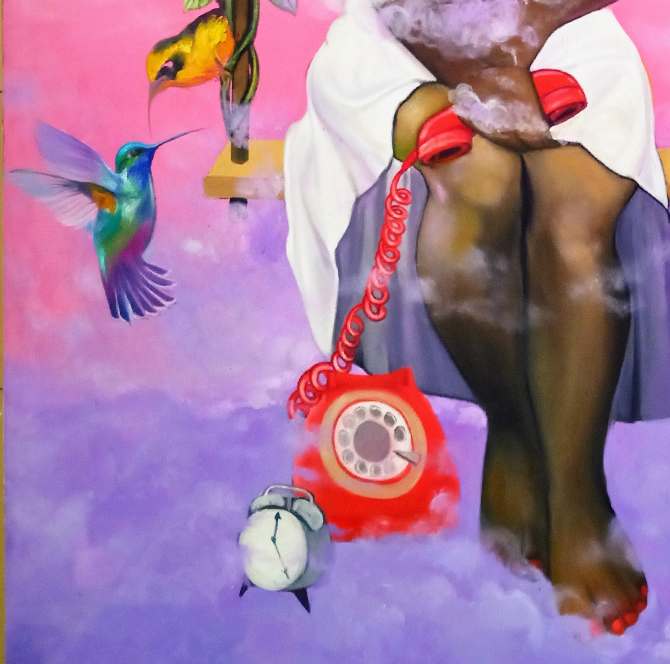 Elevato - Figurative Painting Viola di Obiora Anamaleze