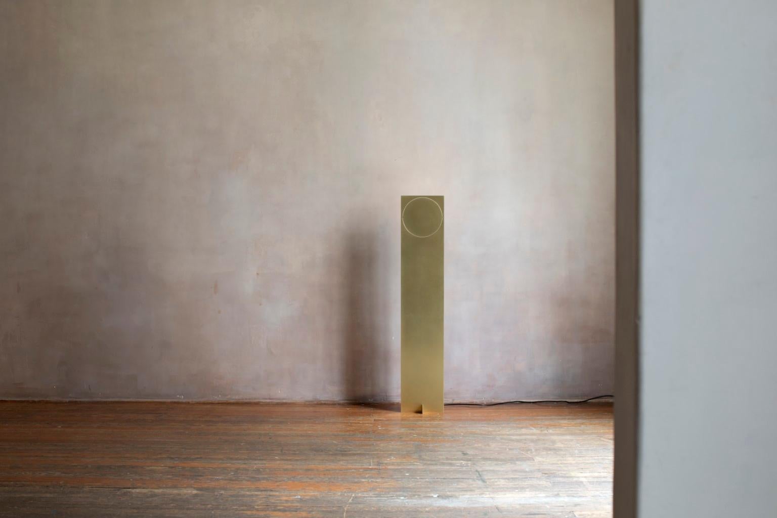  OBJ-01 Brass Floor Lamp by Manu Bano For Sale 5