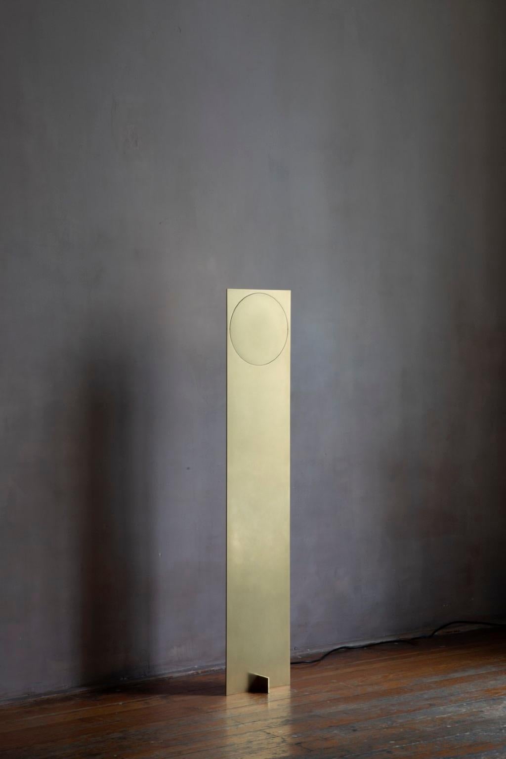  OBJ-01 Brass Floor Lamp by Manu Bano For Sale 7