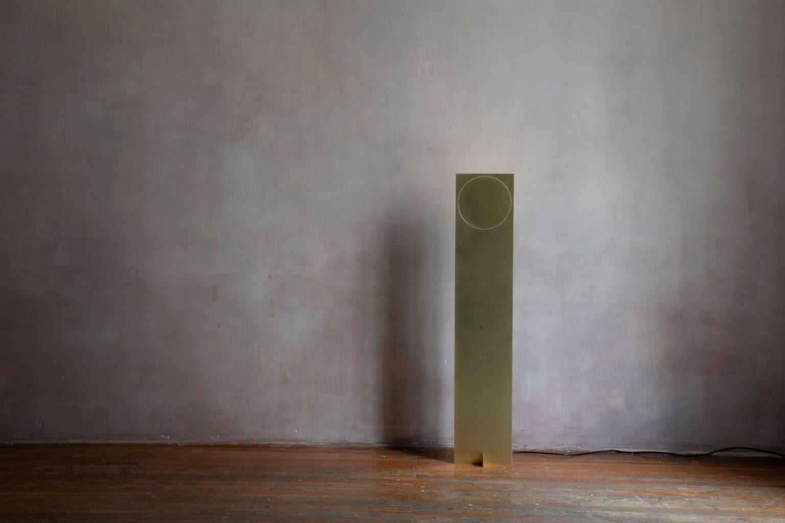  OBJ-01 Brass Floor Lamp by Manu Bano For Sale 8