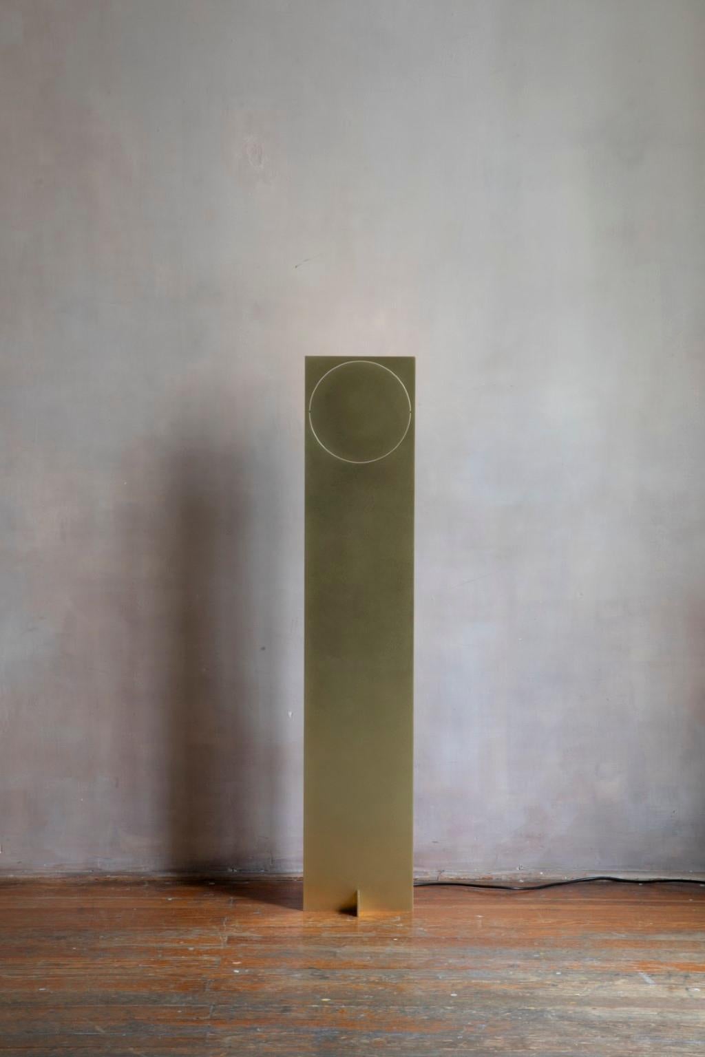  OBJ-01 Brass Floor Lamp by Manu Bano For Sale 9