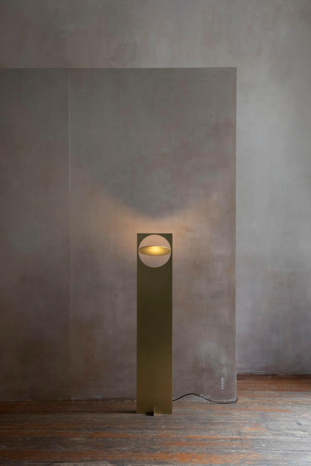  OBJ-01 Brass Floor Lamp by Manu Bano For Sale 10