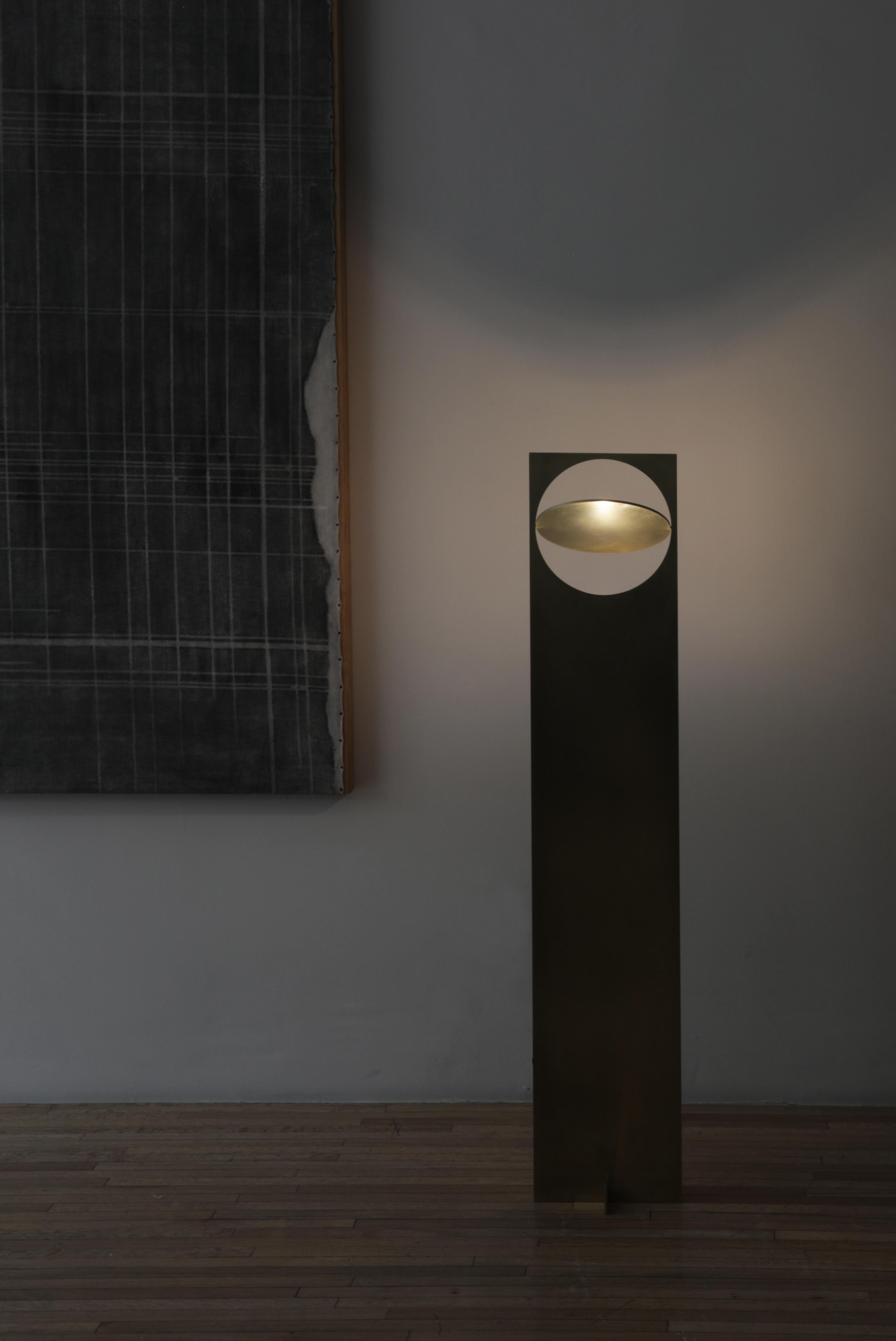 Post-Modern  OBJ-01 Brass Floor Lamp by Manu Bano For Sale