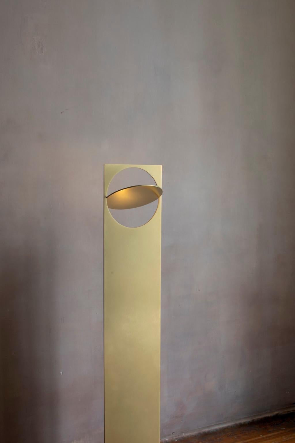  OBJ-01 Brass Floor Lamp by Manu Bano For Sale 1