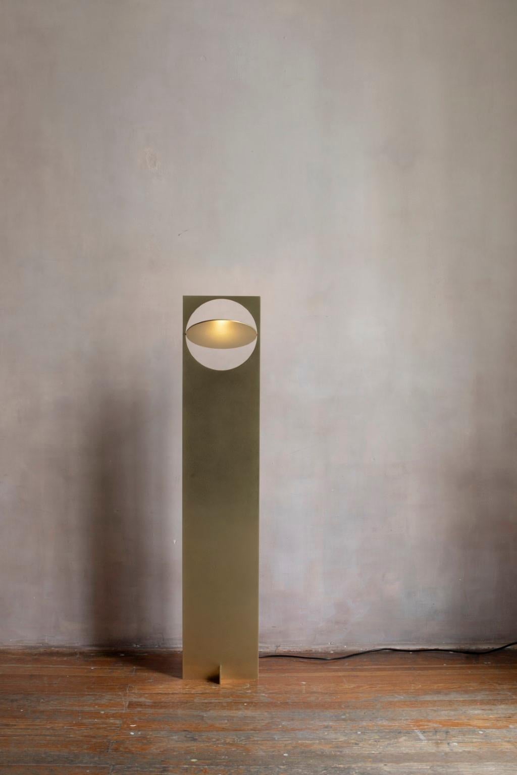  OBJ-01 Brass Floor Lamp by Manu Bano For Sale 2
