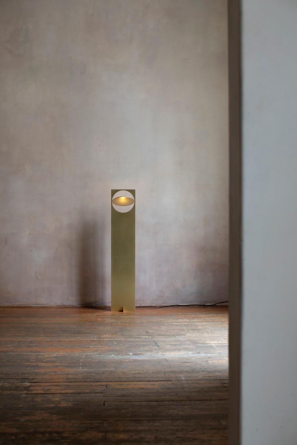 OBJ-01 Brass Floor Lamp by Manu Bano For Sale 3