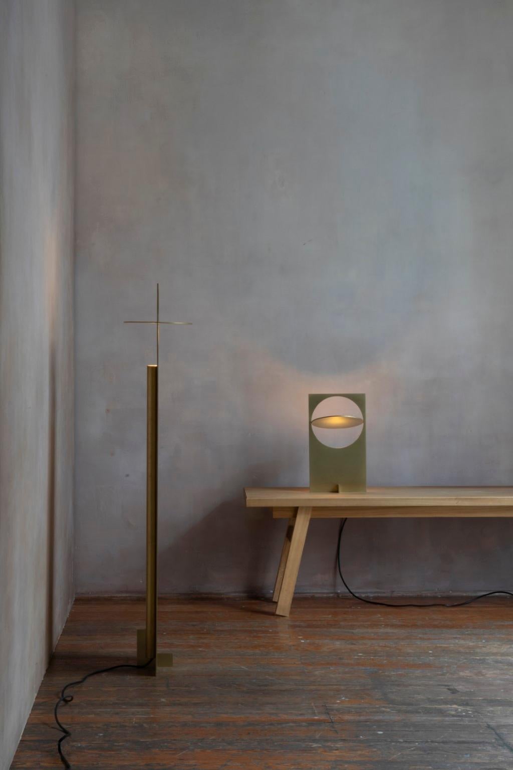 OBJ-01 Brass Table Lamp by Manu Bano For Sale 1