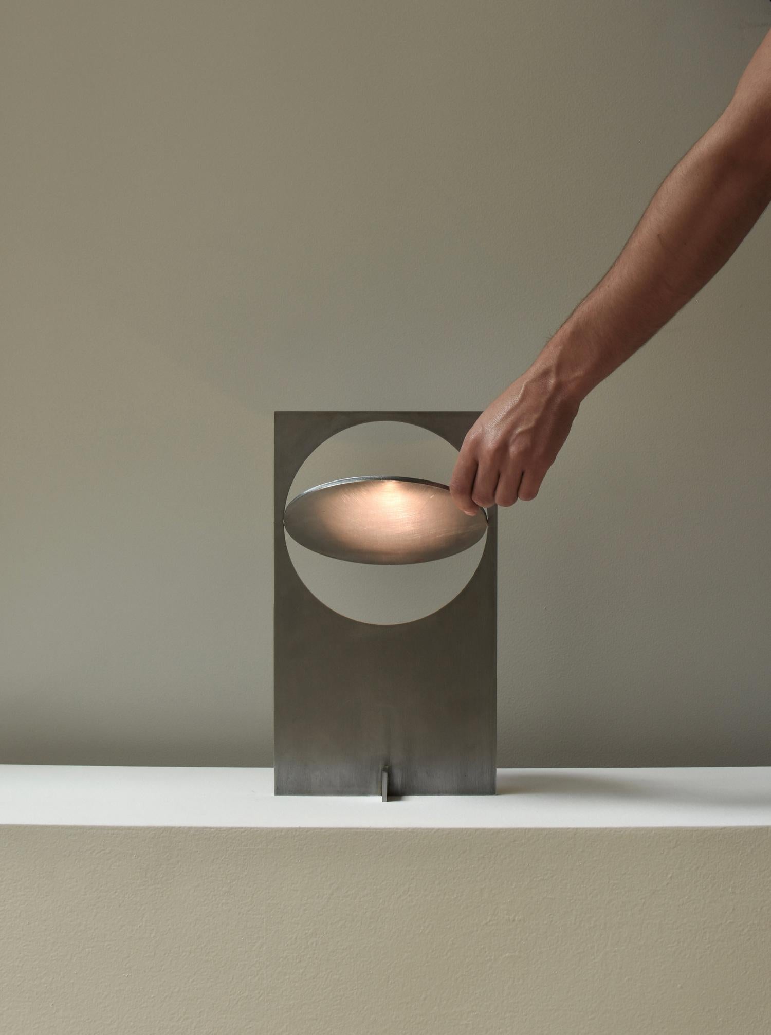 Post-Modern OBJ-01 Steel Table Lamp by Manu Bano For Sale