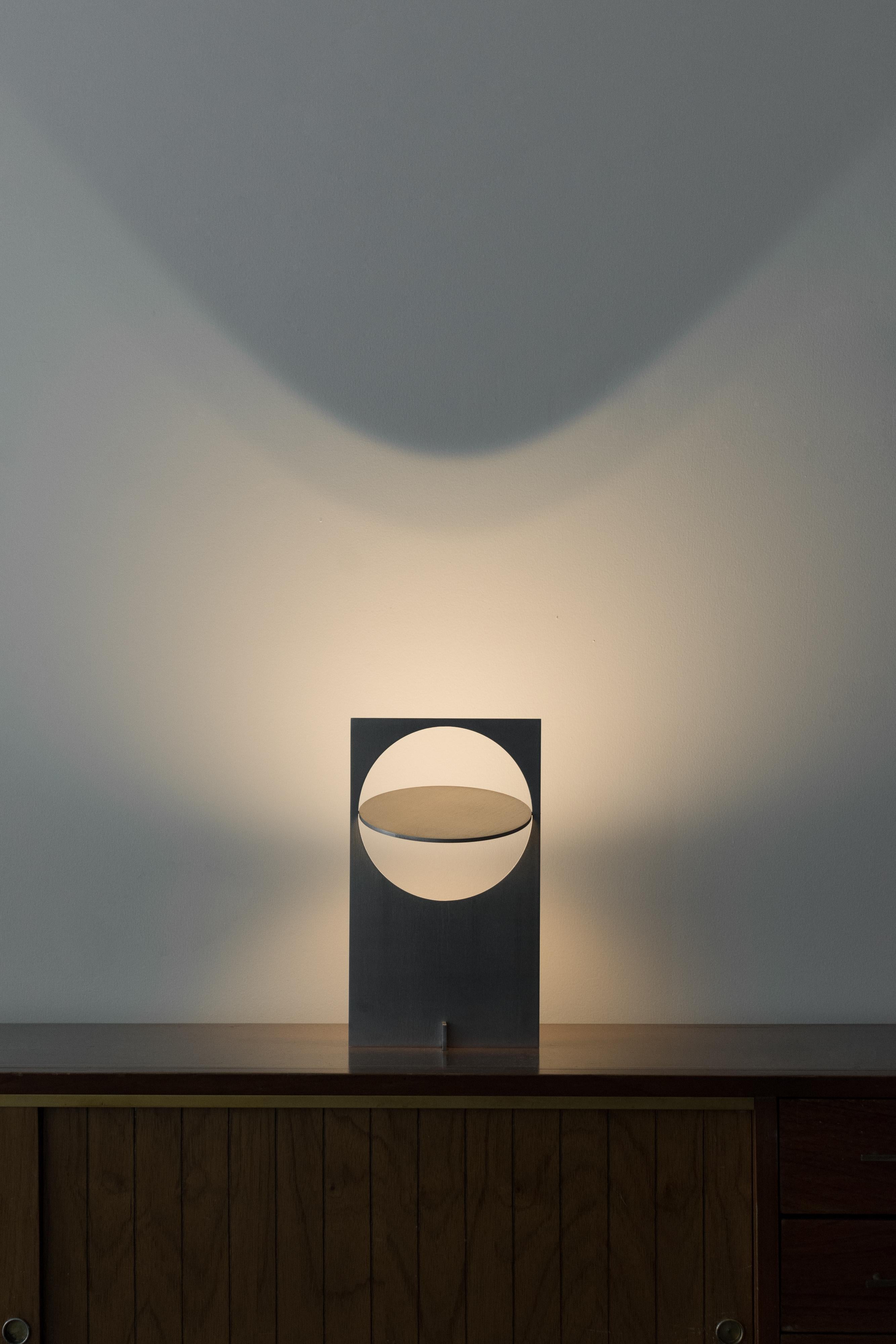 Contemporary OBJ-01 Steel Table Lamp by Manu Bano