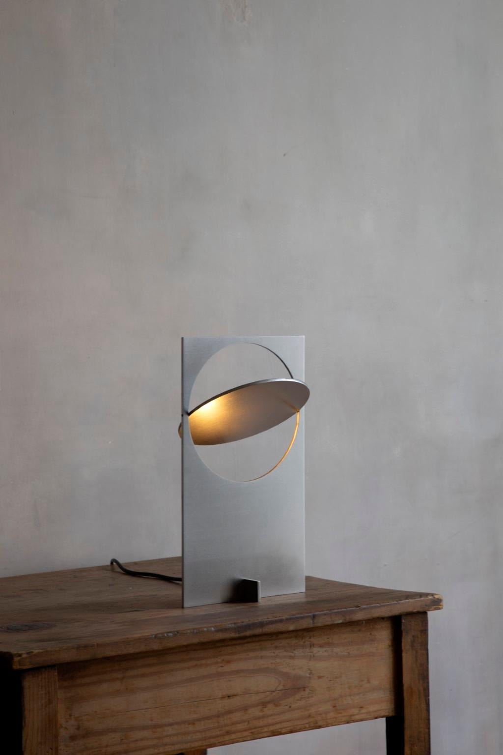 OBJ-01 Steel Table Lamp by Manu Bano For Sale 1