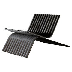 OBJ-02 Steel Lounge Chair by Manu Bano