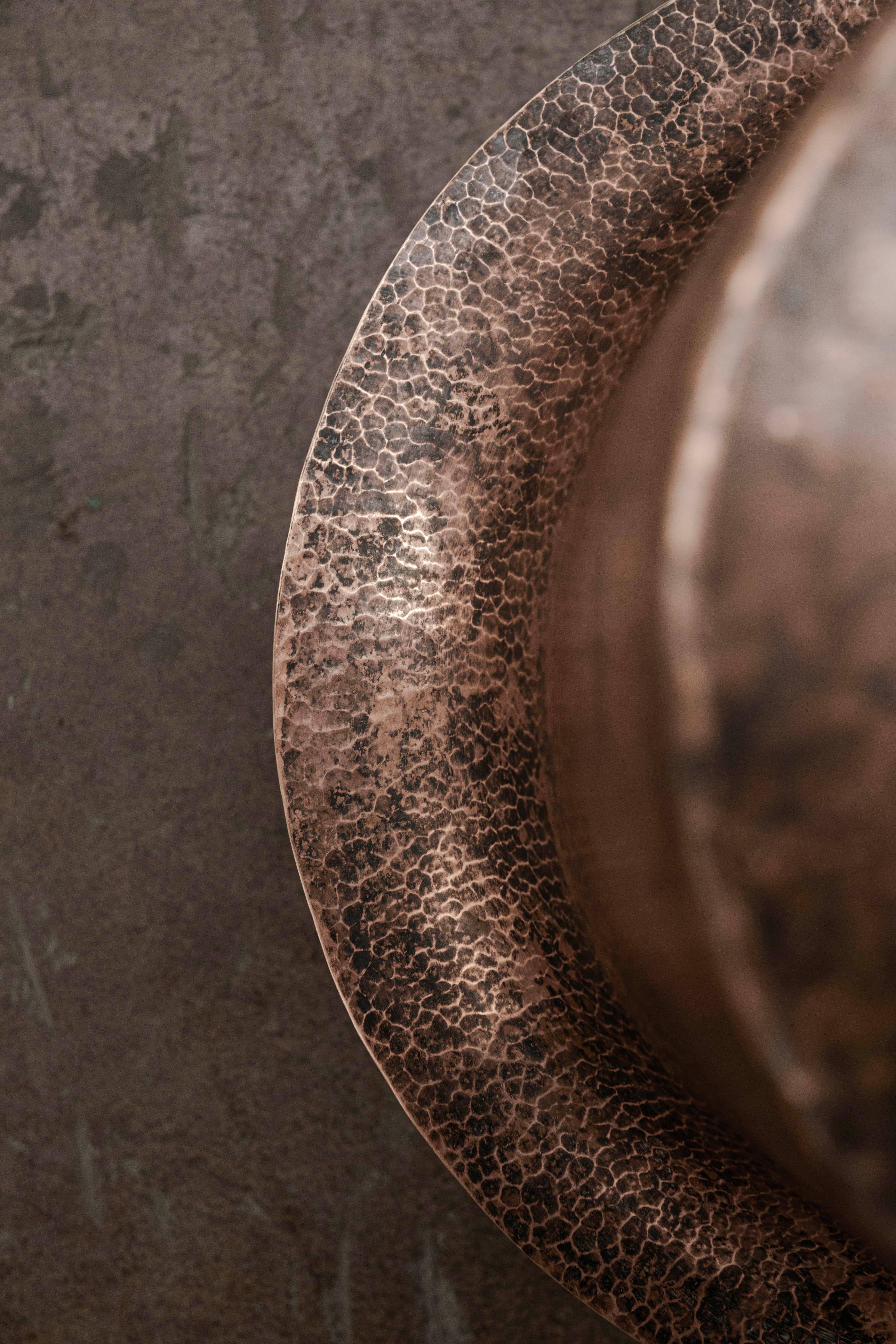 Mexicain Table d'appoint en cuivre OBJ-06 de Manu Bano en vente