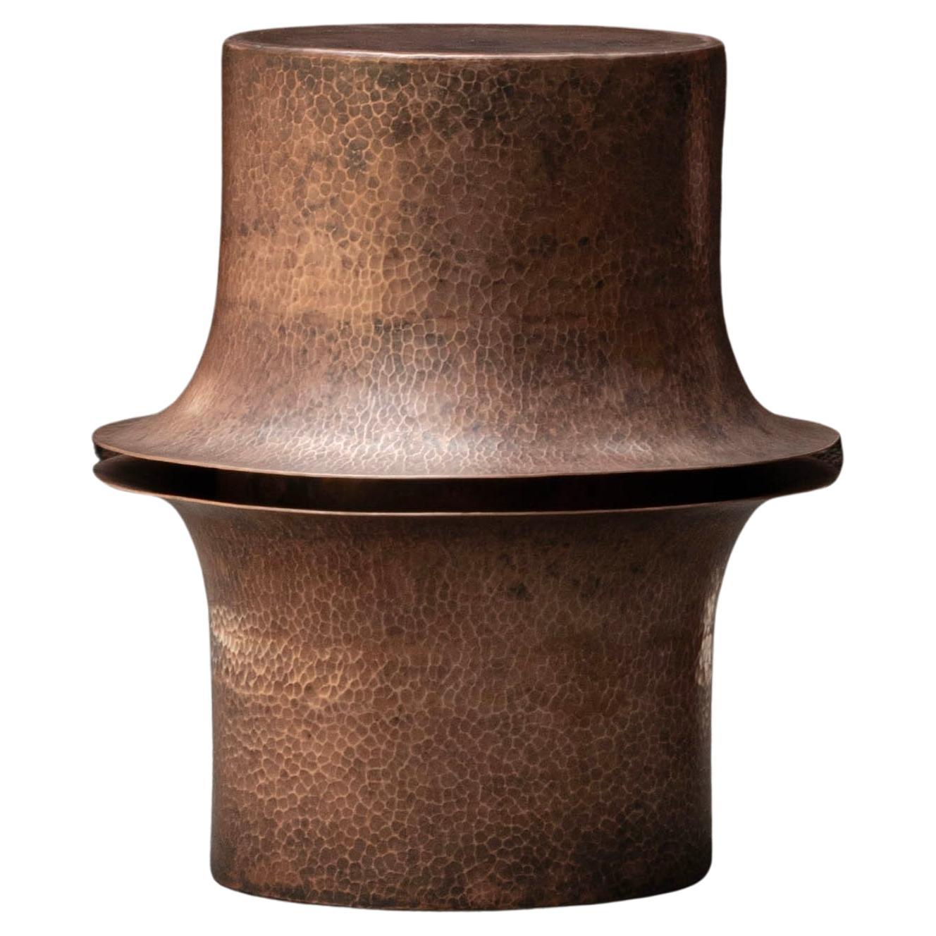 OBJ-06 B Copper Side Table by Manu Bano