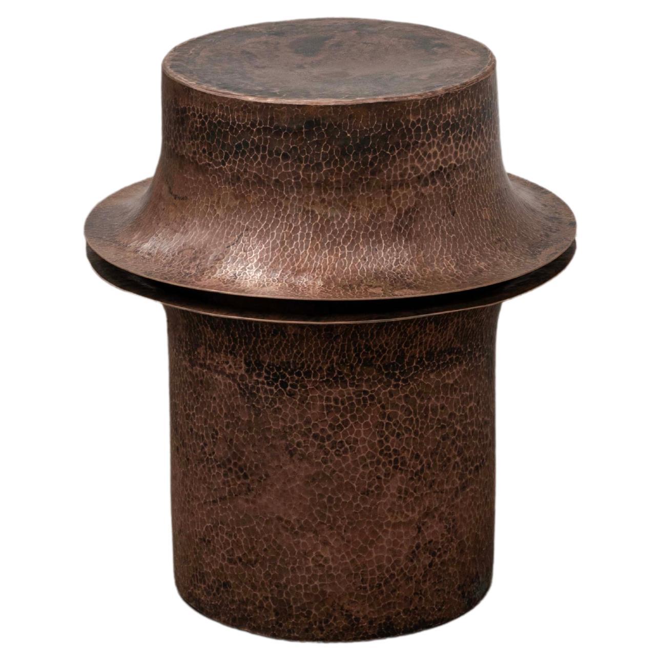 OBJ-06 C Copper Side Table by Manu Bano