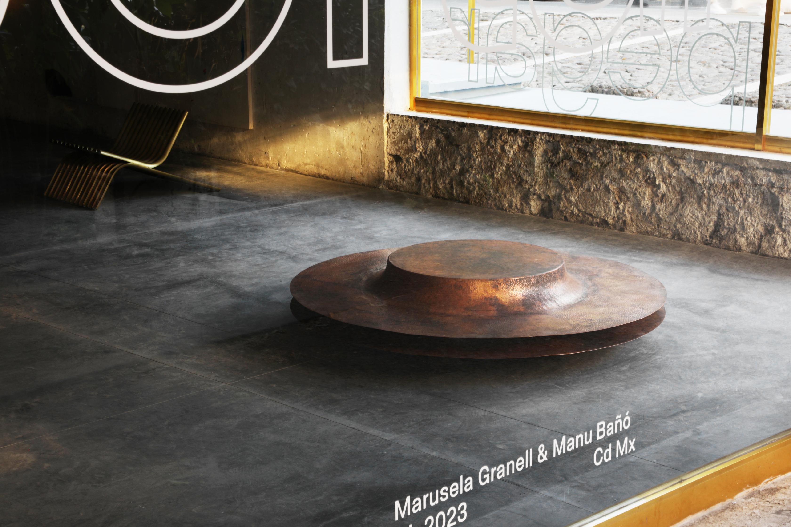 Contemporary OBJ-06 Copper Coffee Table by Manu Bano For Sale