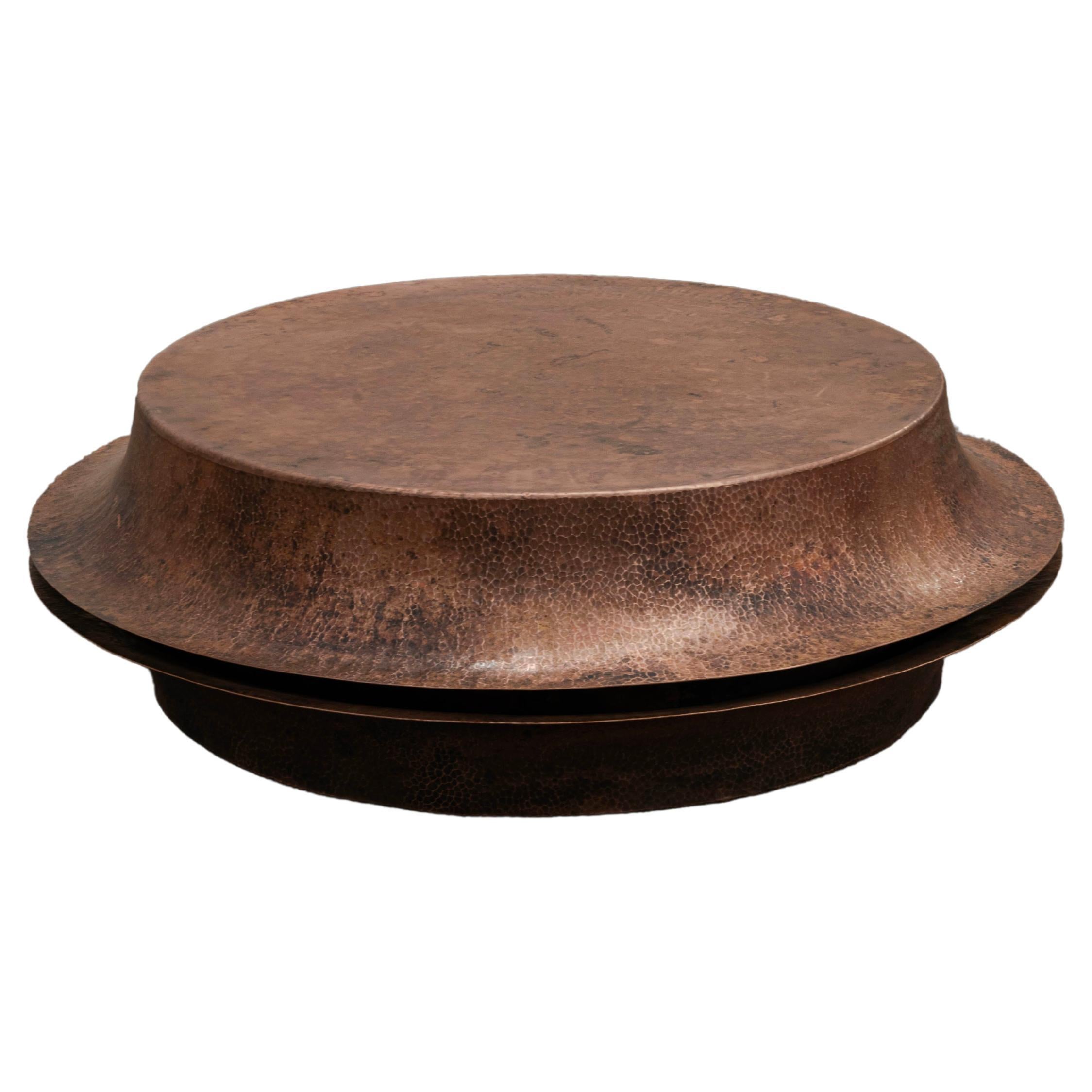 OBJ-06 Medium Copper Coffee Table by Manu Bano